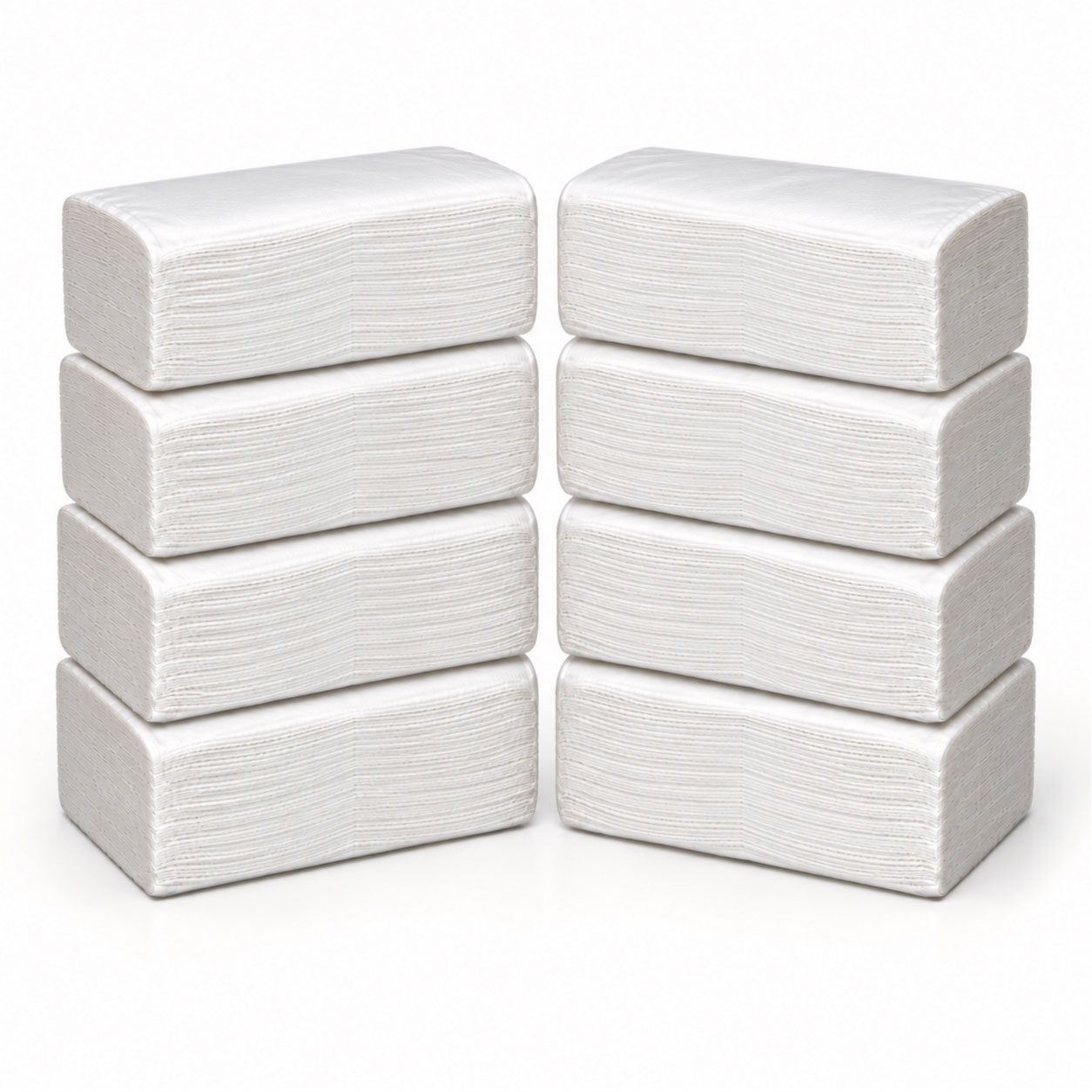Papel Toalla Intercalada Estándar 400 hojas x 8 paquetes