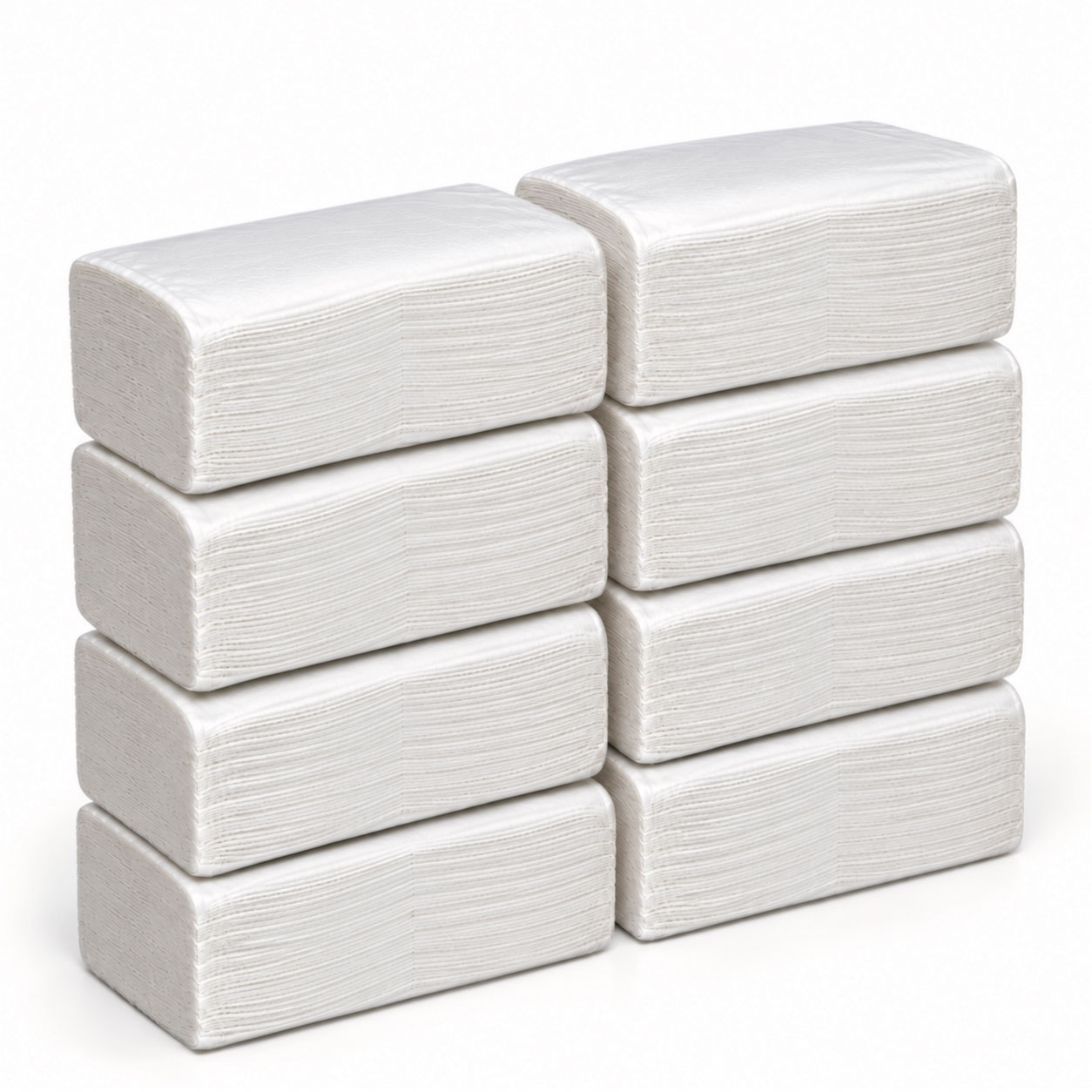 Papel Toalla Intercalada Premium 400 hojas x 8 paquetes